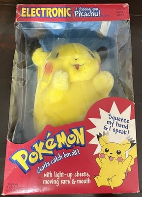 Electronic Talking Pikachu Plush | eBay