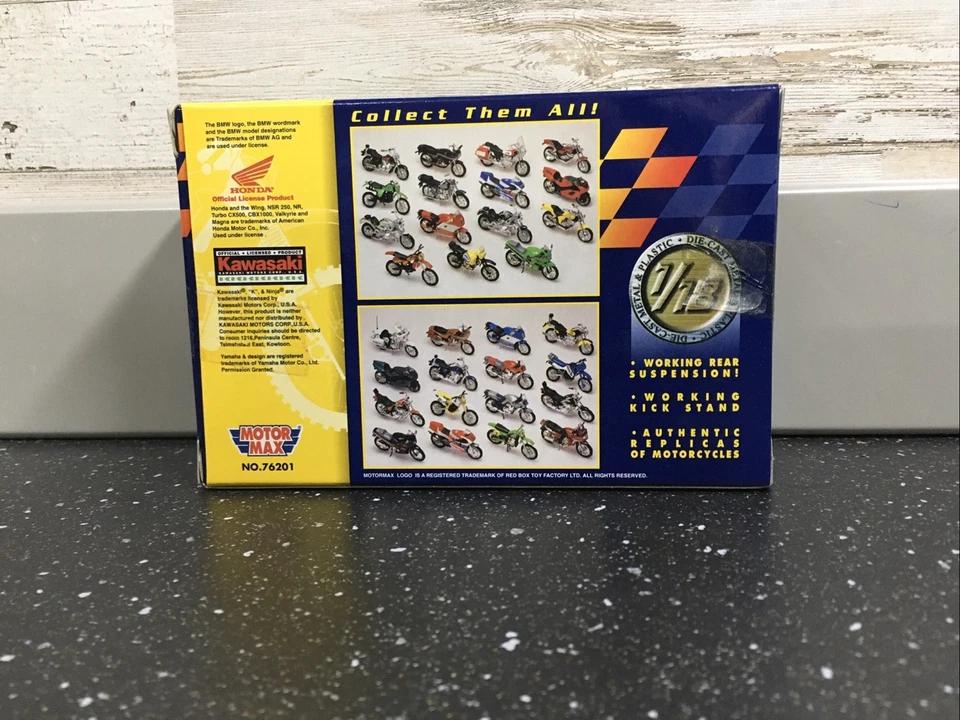 Motor Max Super Bikes No.76201 BMW F650 Red 1:18 Scale New - Image 3 of 4