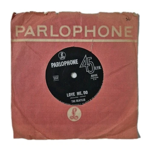 The Beatles 'Love Me, Do' 7" Vinyl Single Record Parlophone/EMIRecords