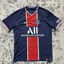 Nike PSG 2020/21 Home Engineered Soccer Jersey Mens Medium Blue