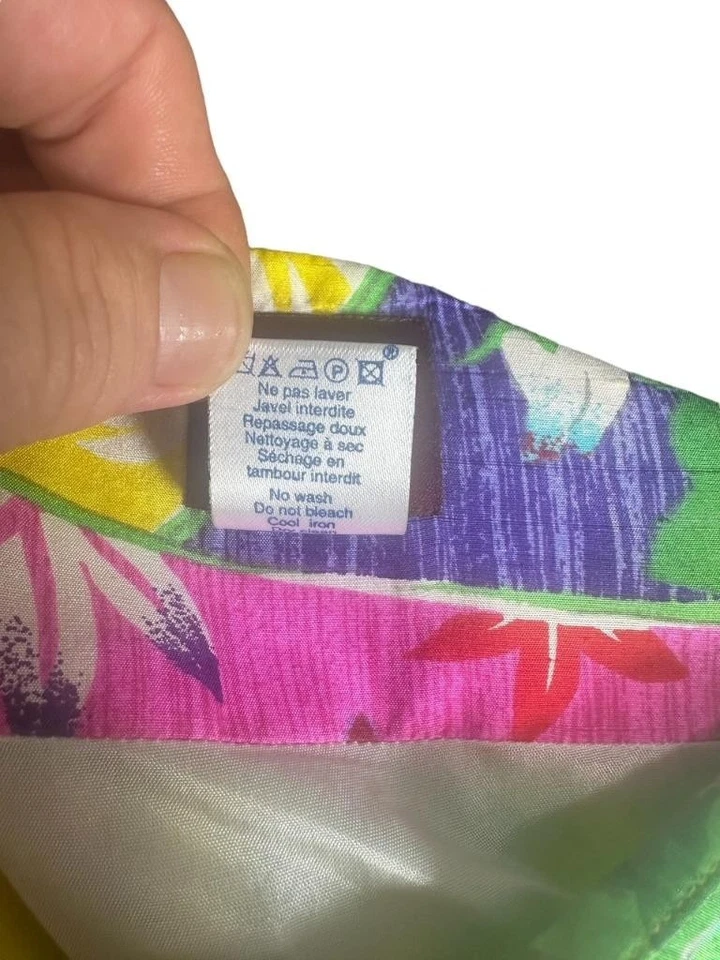 Beautiful KENZO Paris Floral Pattern 100% Silk Skirt Size 38 Made in France - Image 4 of 4