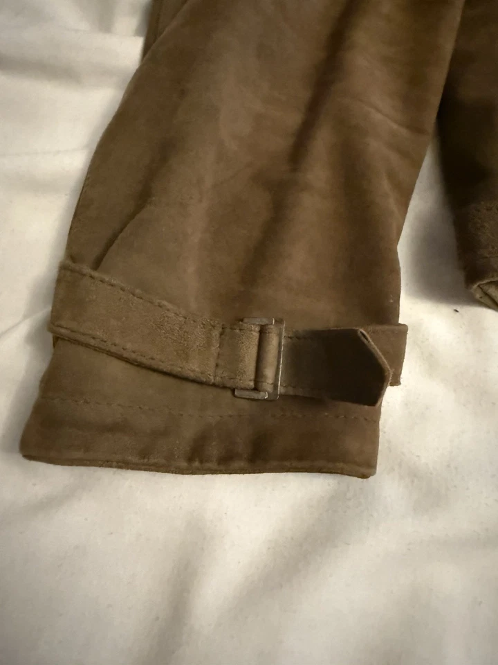 Replay Genuine Suede Leather Jacket Brown, with zippers. Size L. Good Conditions - Image 3 of 4