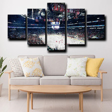Carolina Hurricanes NHL Hockey Sports PNC Arena 5 Piece Panel Canvas Wall Art