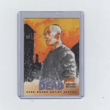 CRYPTOZOIC WALKING DEAD COMIC BOOK TRADING CARD SET 2  SKETCH CARD   1/1!