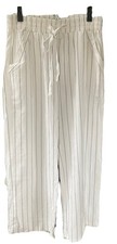 Sienna Sky Striped Women's Lightweight Pants Large Wide Leg NWOT