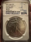 2021 American Silver Eagle Type 1 NGC MS 70 Early Releases Label