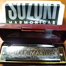 Folk Master 10 Hole Harmonica Key B