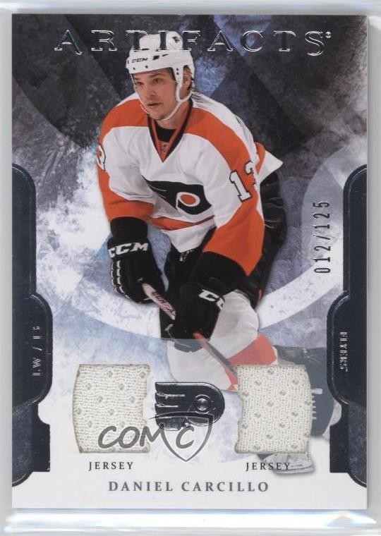 2011-12 Upper Deck Artifacts Jersey/Jersey 12/125 Daniel Carcillo #94 0ms