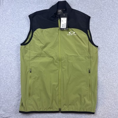 Oakley Elements Mens Green Full Zip Lightweight Vest Jacket Size XS NWT