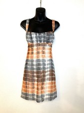 Urban Outfitters Women’s Mini Dress M Mesh Tie Dye Rouched Top Funky Colorful