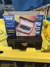 Personal Stamping Kid Box 26 letters  Numbers Wooden Box