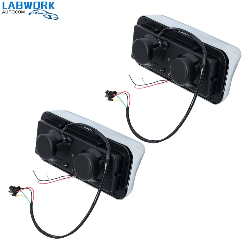 For Kenworth W900 1985-2019 For Western Star 4800 LED DRL Projector Headlights - Image 3 of 4