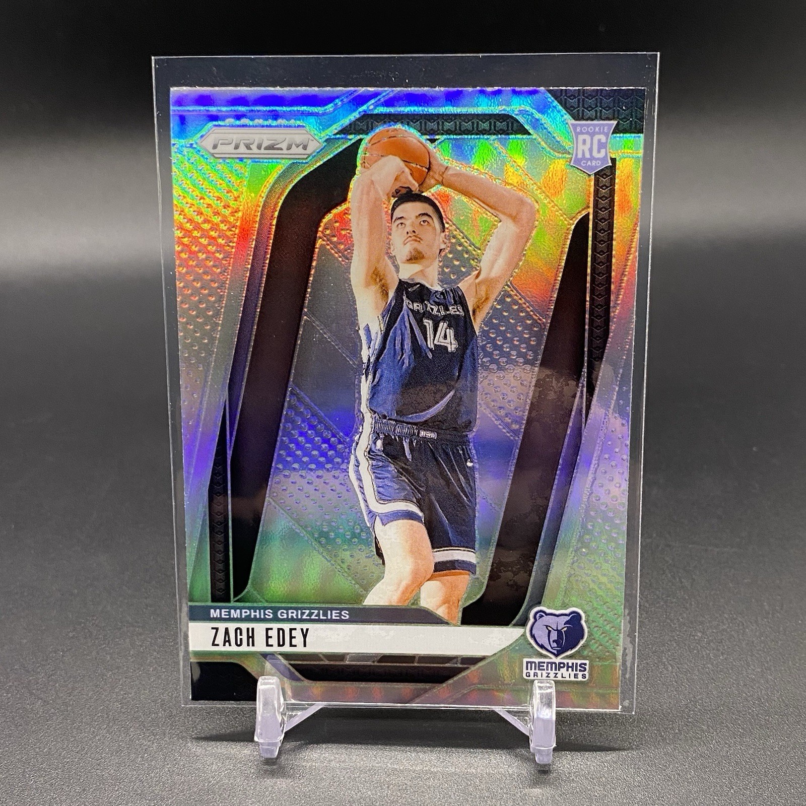 Silver Holo! 🚨2024-25 Panini Prizm Zach Edey RC Memphis Grizzlies Rookie #249