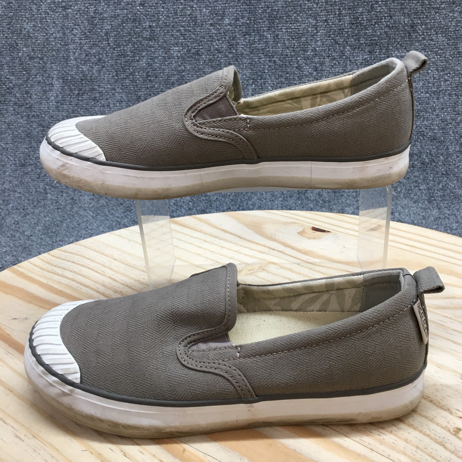 Keen Shoes mocassini donna 8 5 W Elsa slip on grigio bassi comodi 10170148