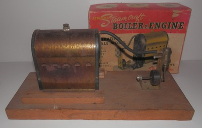 #ad Vintage Atwood Motors Operating Steam Craft Boiler amp; Engine #S 101:495 $100.00