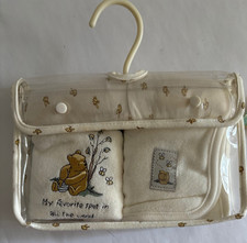 Baby Gift Set-Burp Cloth  Bib-Winnie-the-Pooh character, NEW, in reusable bag
