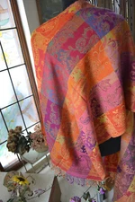 NEW DESIGNER JAMAVAR STOLE ~ 100% CASHMERE PAISLEY PASHMINA ~ 16 DESIGNS CHOICE