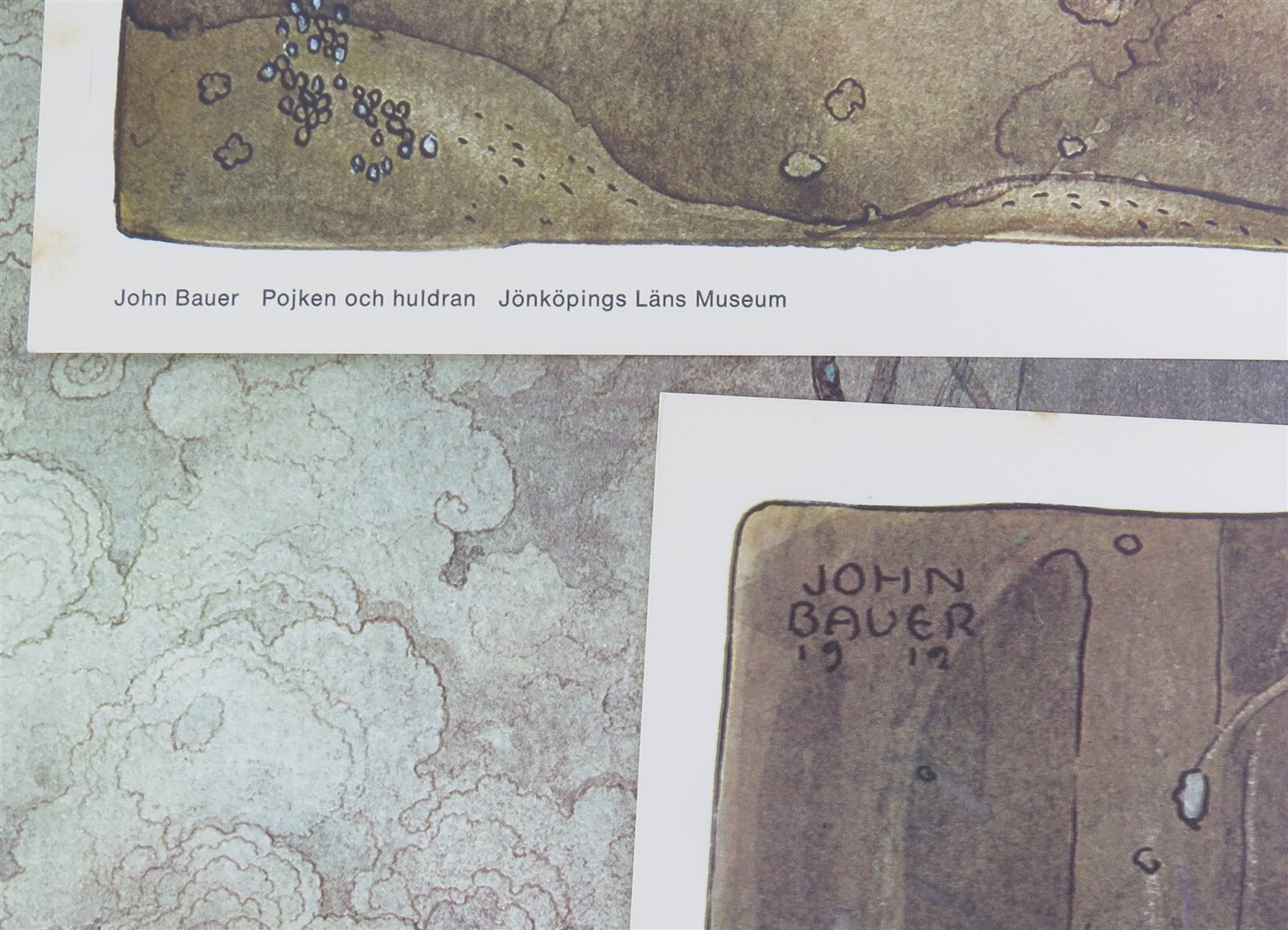 John Bauer (1882-1918) Sweden, Art Productions Set of 8 Prints of Fairy Tales