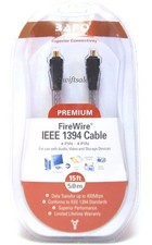 BAFO Premium IEEE 1394 Firewire / Sony i.LINK Cable 15FT 4/4 4 Pin To 4 Pin