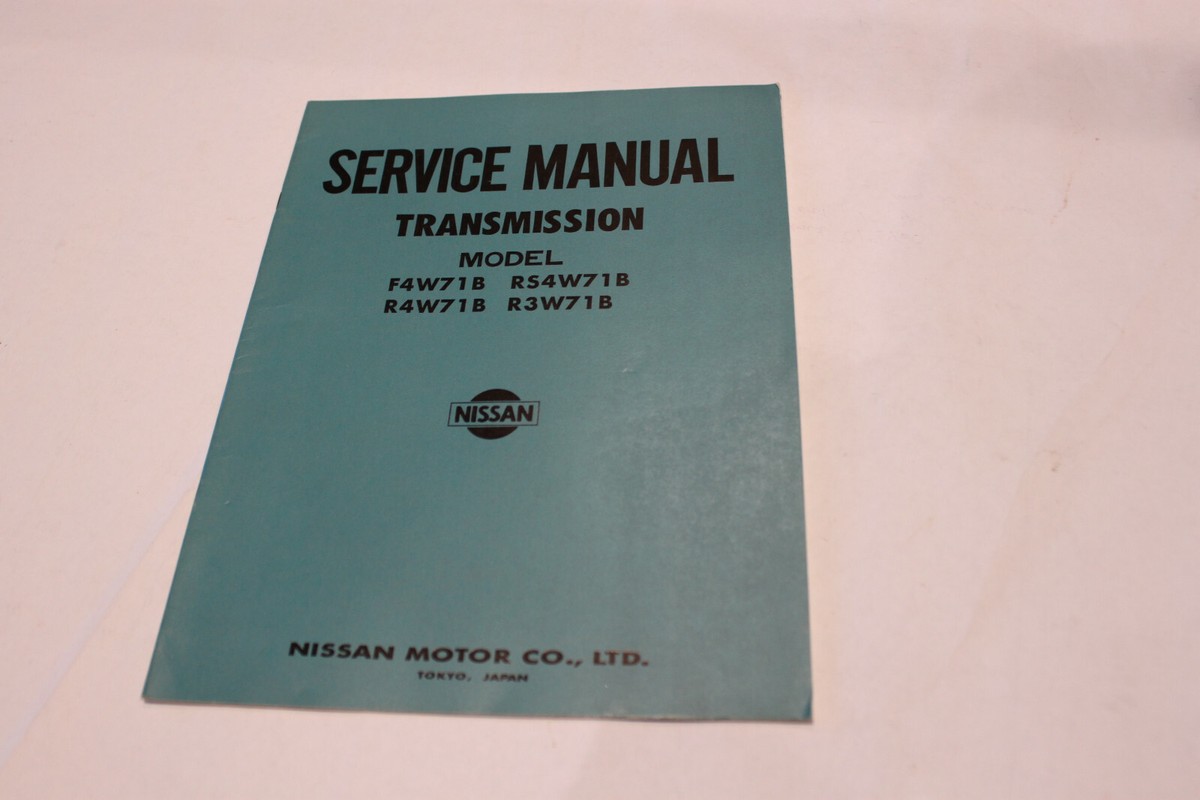 日産オートマチックトランスミッション整備解説書 1972 Nissan Factory Transmission Service Manual-ORIGINAL and NOS