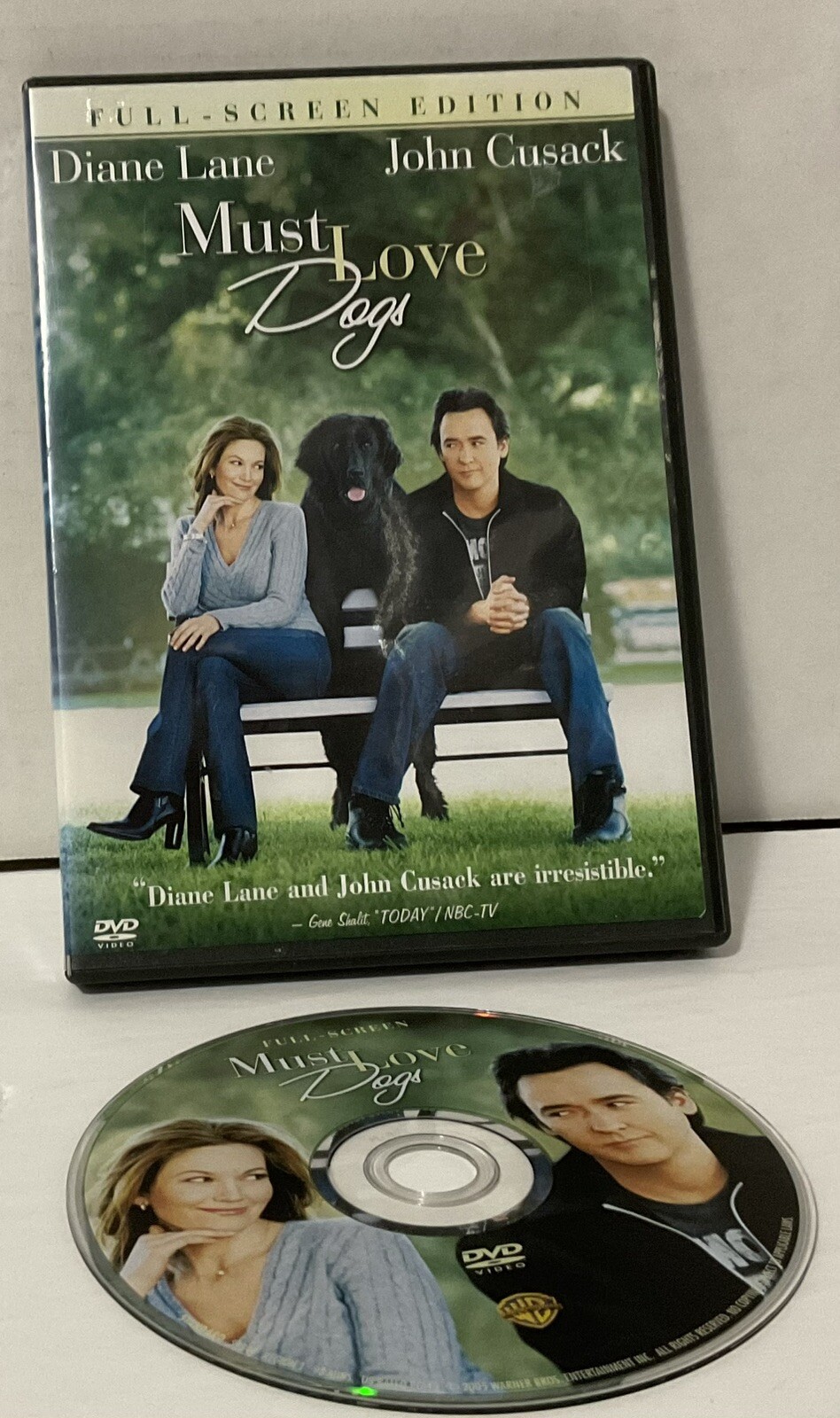 Must Love Dogs (DVD, 2005, Widescreen) John Cusak & Diane Lane