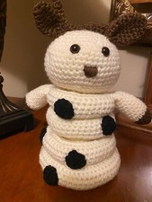 HANDMADE CROCHET STACKABLE COW TOY BABY TODDLER