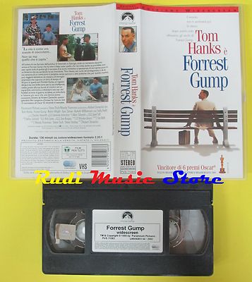 film*VHS FORREST GUMP 1994 Tom Hanks WIDESCREEN EDITION PARAMOUNT (F221) no dvd