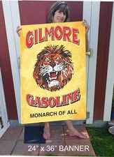 Gilmore Gas Banner vintage style Gas & Oil Guys. Man Cave, Game Room, Garage art