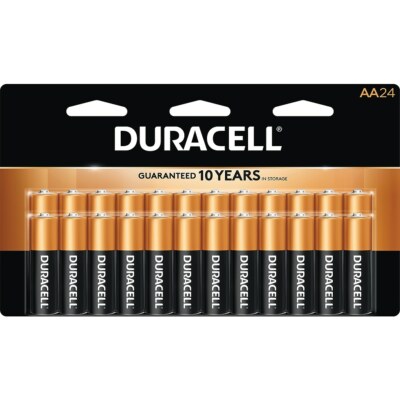 Duracell MN1500B24 Alkaline AA Batteries - Pack of 24