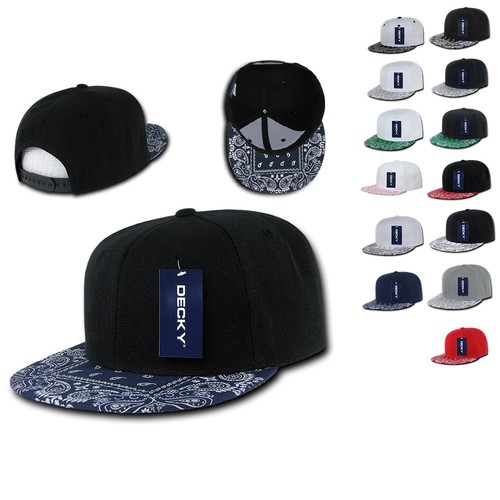 1 Dozen DECKY Bandana Snapback Two Tone 