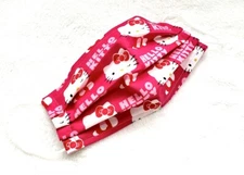 Hello Kitty Sanrio Pink Wink Mask Washable Handmade Made USA 100% Cotton Adults