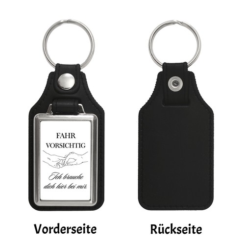Fahr vorsichtig Schlüsselanhänger mit Spruch Ich brauche dich hier bei mir - Bild 10 von 24
