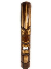 Lucky Tiki Mask 40" - Antique Finish hand Carved bag15058100