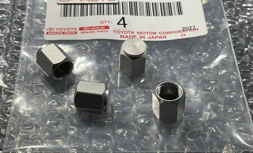 原始设备制造商 15 - 22 LEXUS 遥控轮胎车轮阀门干盖铝盖原始设备制造商 4 件套全新 — 第 2/4 张图片