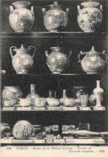 NIMES - Museum of the Square House - Roman Glassware Showcase 