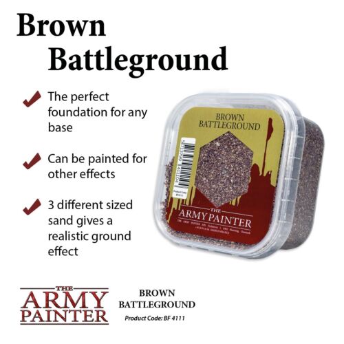 The Army Painter Battlefields Basing Brown Battleground - Picture 1 of 6