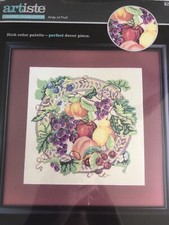 ZWEIGART ARTISTE Counted Cross Stitch Kit - ARRAY OF FRUIT - 11.75" x 11.375"