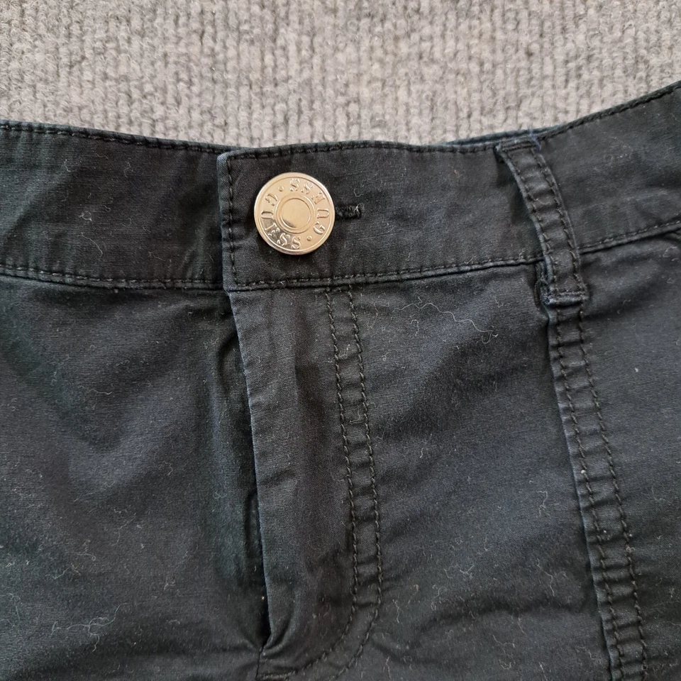 Pantalones Cortos Guess Mujer Talla 26 Negro Algodón Cintura 29 Y2K Foto 4 de 4