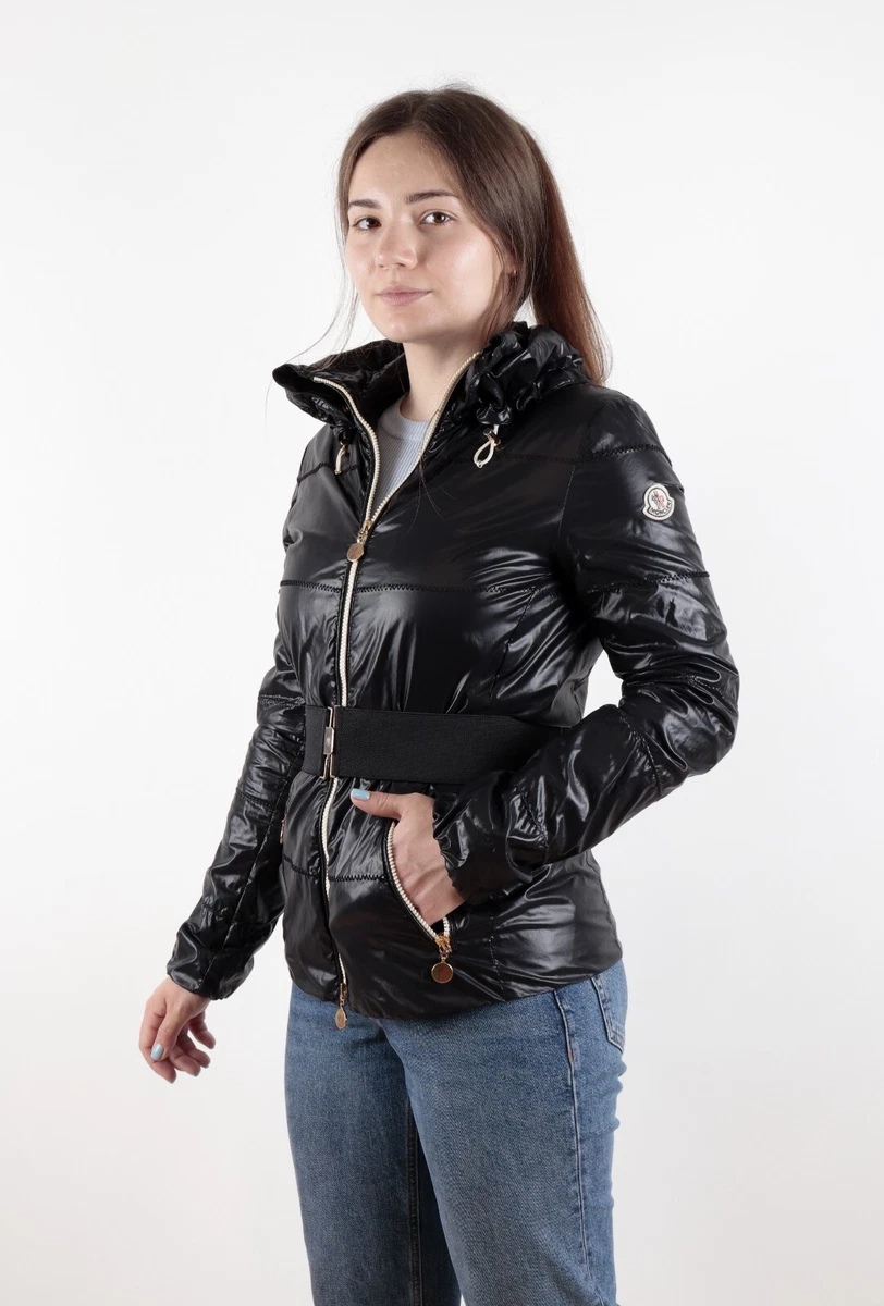 Shiny black moncler new arrivals