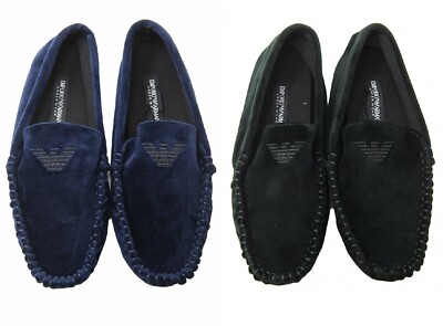 New Armani Velvet Slippers Mens With Carrying Case, Fits Men’s Size US 8.5-9.5 Armani velvet slippers mens with carrying case | eBay main image 4