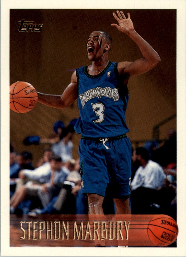 1996-97 Topps #177 Stephon Marbury RC Timberwolves NBA Basketball