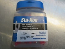 Thomas & Betts Sta-Kon 18RA-10F Fork Terminals (Pk. of 100)