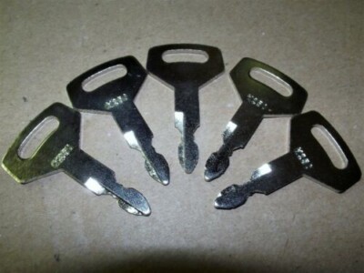 (5) Keys Fit Kobelco Case Excavator Kawasaki Wheel Loaders Gehl Yutani MDI B6