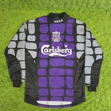 1994-1995 LIVERPOOL GOALKEEPER FOOTBALL SHIRT 30/32" (LIKE XXS) 10/12YRS 9.5/10 