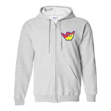 Shaka Full-Zip Hooded Sweatshirt-Ash Grey