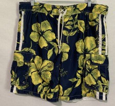 Mossimo Men's Trunks Large Board Surf Beach Swim Swimwear Shorts Floral Trunks