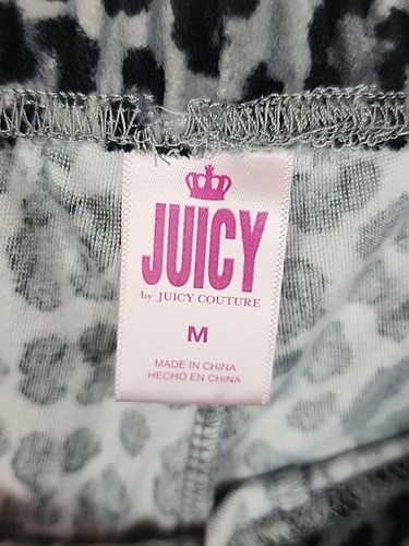 Juicy Couture M Tierdruck Lounge Set Nachtwäsche Shorts Knopfleiste Top - Bild 10 von 10