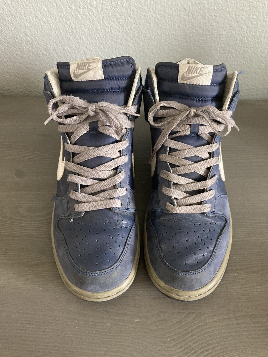 Nike Dunk High Mens Size 11 Shoes Midnight Navy Blue White  display picture 2