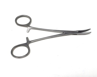 Stainless Steel Hemostat Forceps Dog Ear Hair Pet Hair Grooming Pliers Silver 5''
