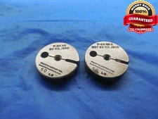 7 36 NS 2 THREAD RING GAGES #7 .151 GO NO GO P.D.'S = .1330 & .1305 UNS-2 TOOL